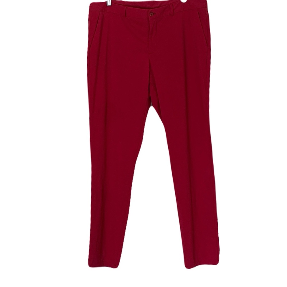 Maceoo Men’s XL Burgundy Red Classic Pants Performance Colorful Golf Sporty